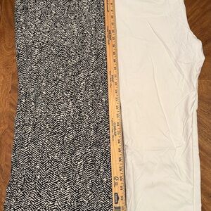 Chicos Size 3R Leggings White W/pockets + 3 Dots Size XXL Loose Fit Pants B+W